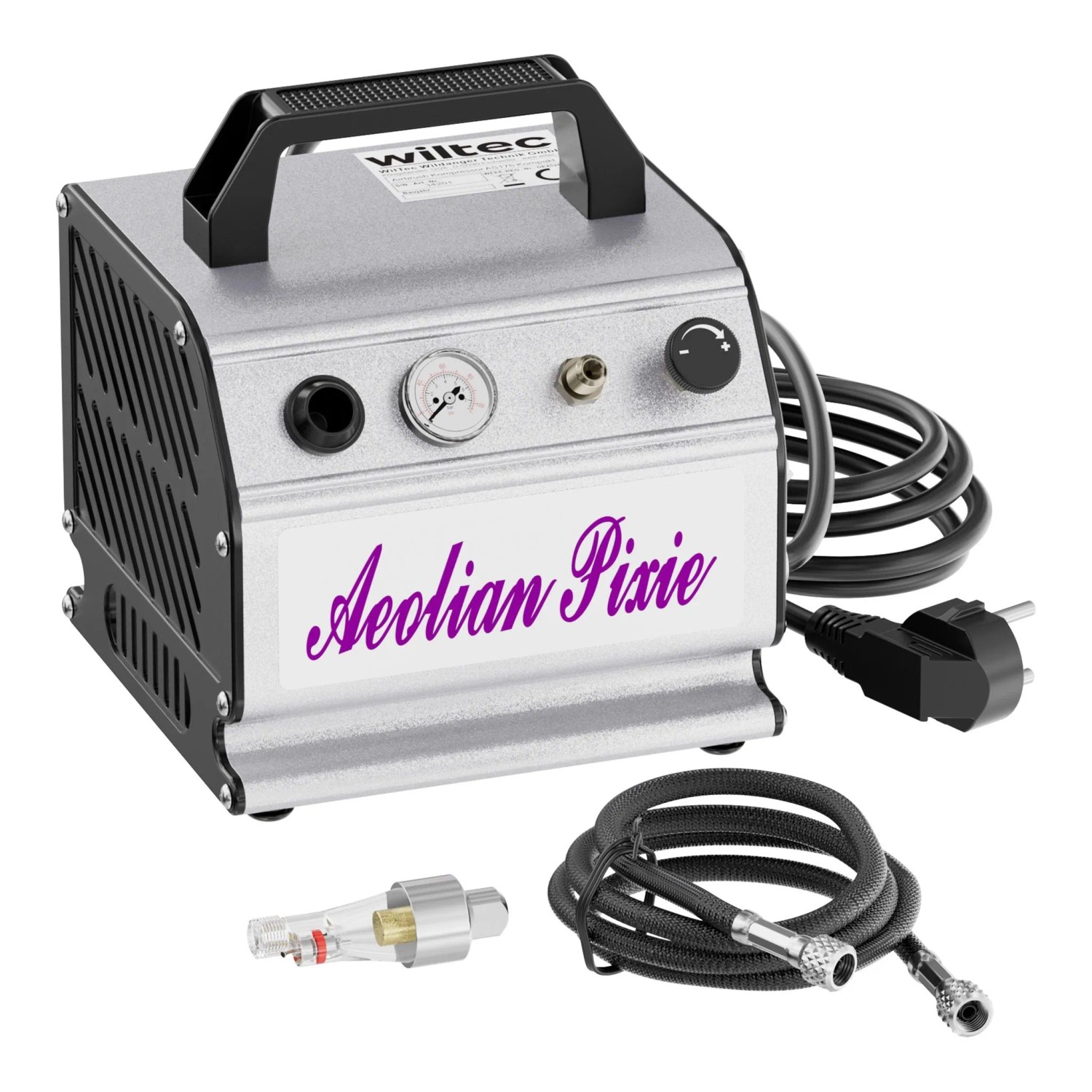 Wiltec Airbrush Kompressor As176 Kompakt Airbrushkompressor 3 Bar Einzylinder