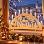 Dekohelden24 XXL Leuchterbogen Schwippbogen Lichterbogen Fensterbogen Schwibbogen Motiv Christi Geburt mit Spitzkerzen Wechselbar L/B/H 71 x 4 x 40 cm_2