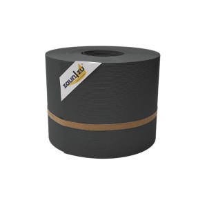 zaunzu Sichtschutz Rille, Anthrazit, 35m Rolle für Doppelstabmattenzaun.