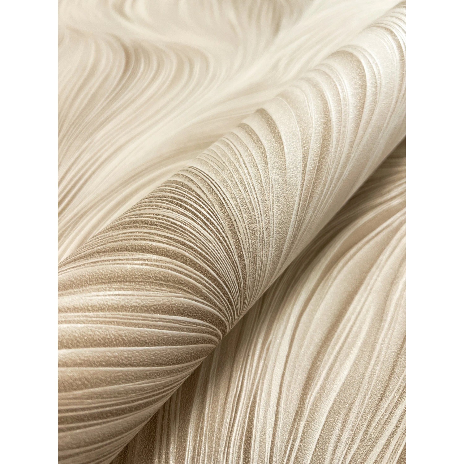 Newroom Vliestapete Kady Beige Linien Modern Strukturiert FSC®