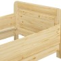Erst-Holz Seniorenbett 100 x 220 Überlänge Kiefer Massiv mit Rollrost Modell 42_7