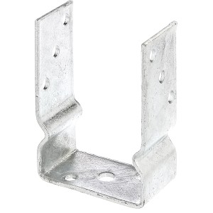 U-Pfostenträger, feuerverzinkt, zum Aufschrauben, 101x150 mm, für sichere Pfostenbefestigung.