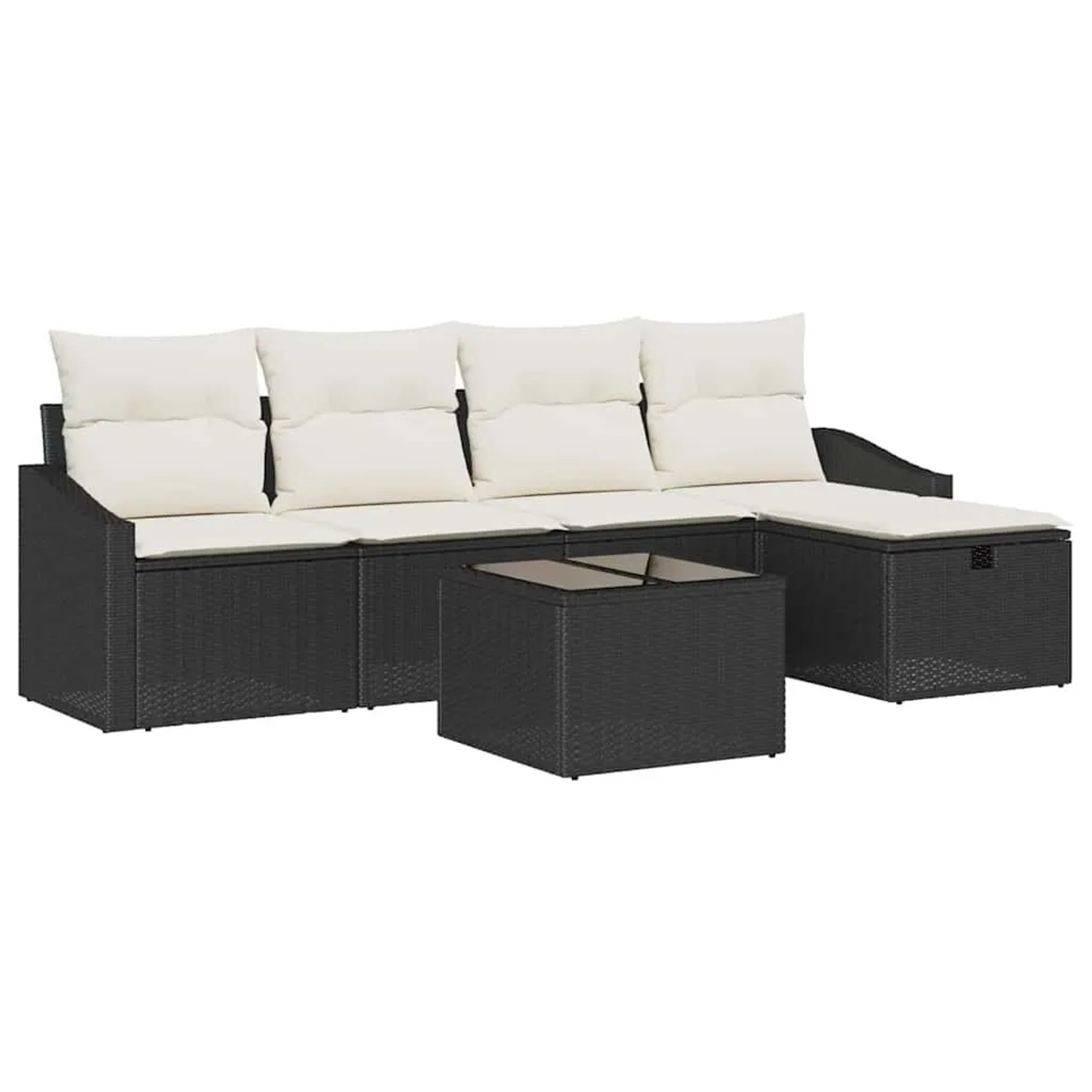 vidaXL Sofa Set mit Kissen 5-Tlg Poly-Rattan 3360598 günstig online kaufen