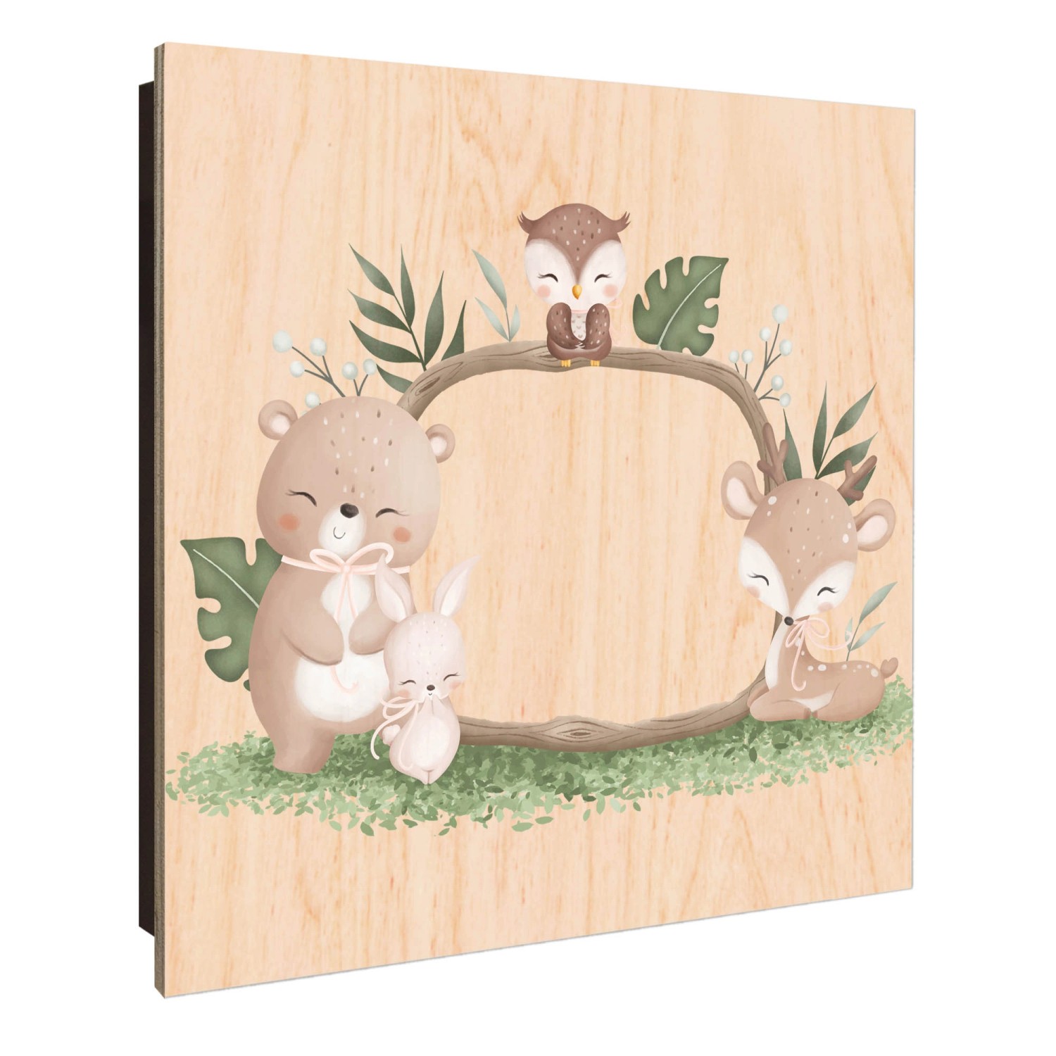 Banjado Großer Schlüsselkasten Holz 30x30cm Schwarz Scharnier Links 50 Hake günstig online kaufen
