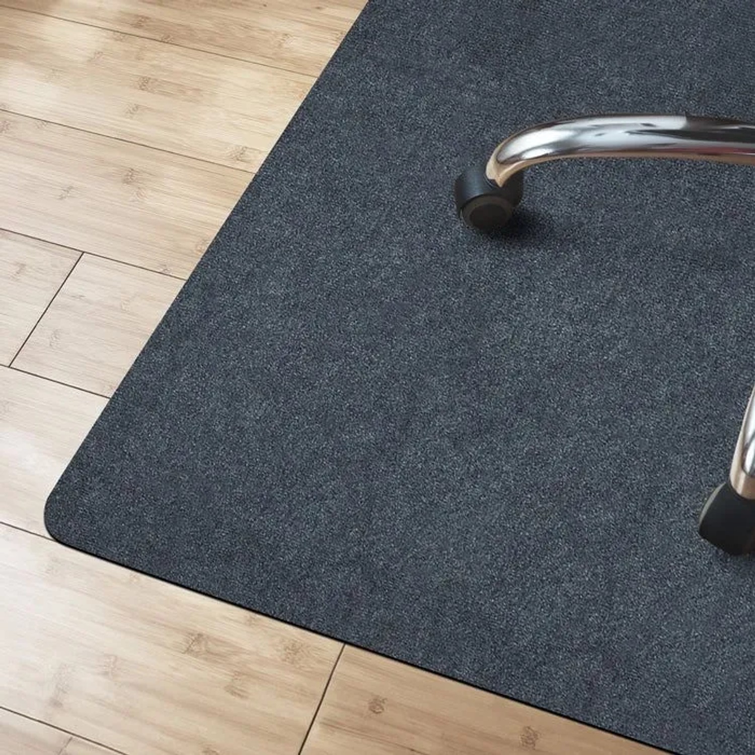 Floordirekt Bodenschutzmatte Viking Polyester Rutschhemmend Dunkelgrau 100 x 120 cm_2