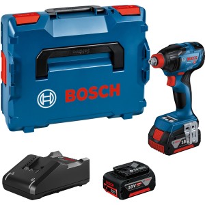 Bosch Professional Akku-Drehschlagschrauber GDX 18V-210 C Set mit Akkus, Ladegerät und L-Boxx.
