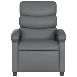 Grauer vidaXL Massagesessel Modell 3 aus Kunstleder für entspannte Stunden.