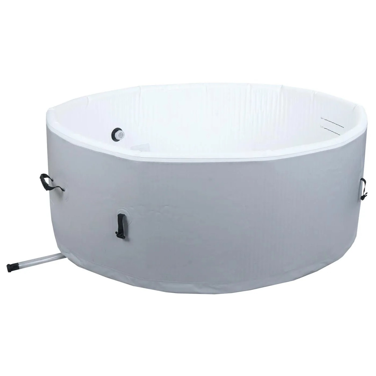 MCW Whirlpool N97 Ersatz-Pool 5 Personen Aufblasbar Rund Ø180cm Grau-Weiß_7