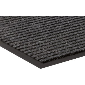 Sauberlaufmatte Stirling, anthrazit, 80x120 cm, mit Streifenmuster. Fußmatte für den Innenbereich.