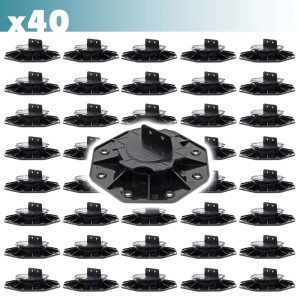 Xpotool Set 40X Stelzlager Terrassen 2700Kg 18-28Mm Stellfüße Höhenverstellbar