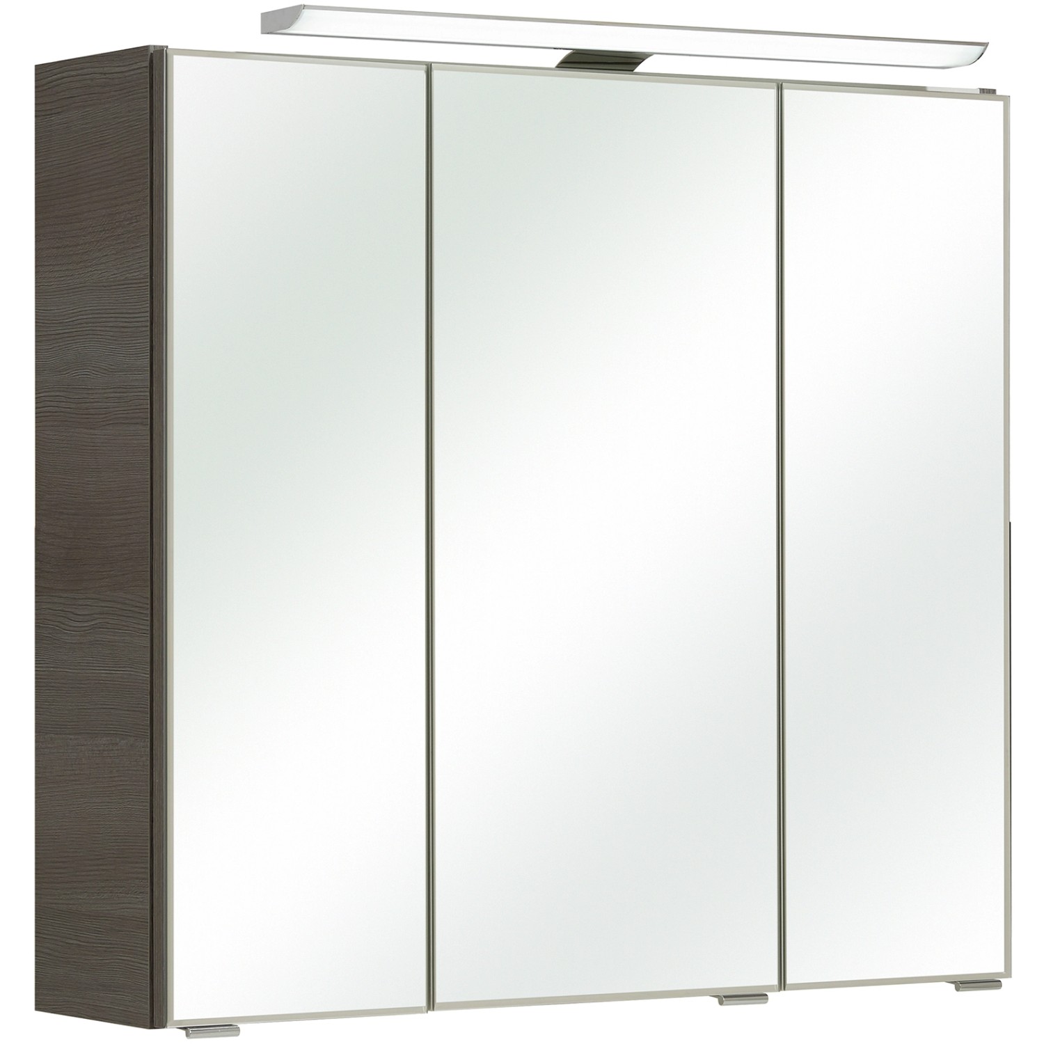 Pelipal Spiegelschrank Trentino Graphit 75 cm mit Softclose Türen