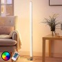 Lindby LED Stehlampe Hadis 9621743 Dimmbar mit Leselampe Modern in Chrom 1-flammig Wohnzimmerleuchte_3