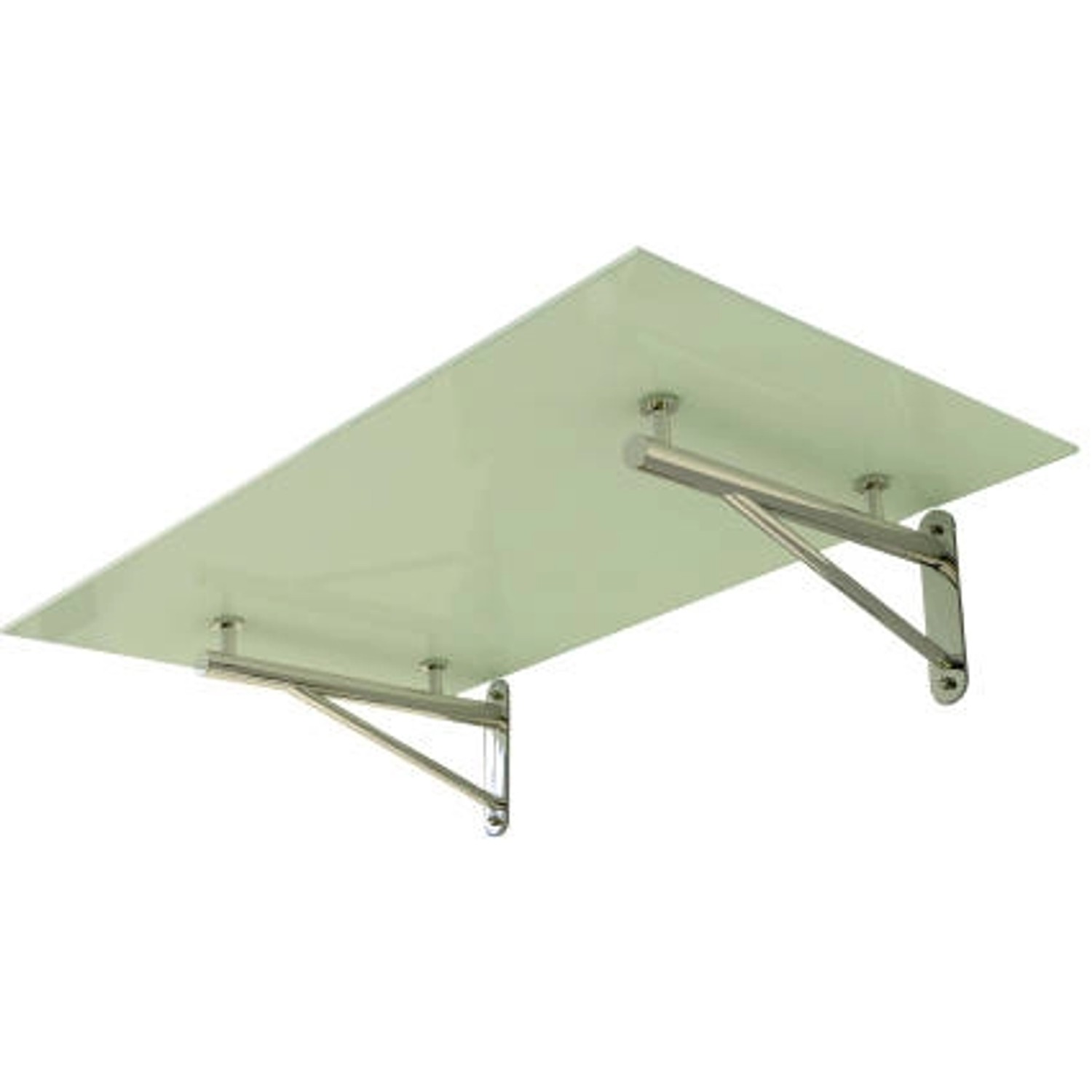 Dein Bau Projekt Glasvordach Elbrus Milchglas VS-Glas 275 x 90 cm günstig online kaufen