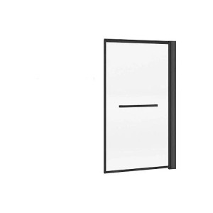 Vente-unique Duschabtrennung Veslira Schwarz 80 cm
