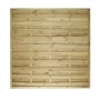T & J Sichtschutzzaun Maxi-Massiv, grün, 180x180cm. Holz-Sichtschutz für den Garten.