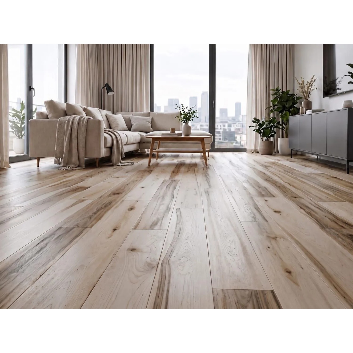 Timefloor Massivholzdiele Ahorn Abcd Naturbelassen 17 cm Breit