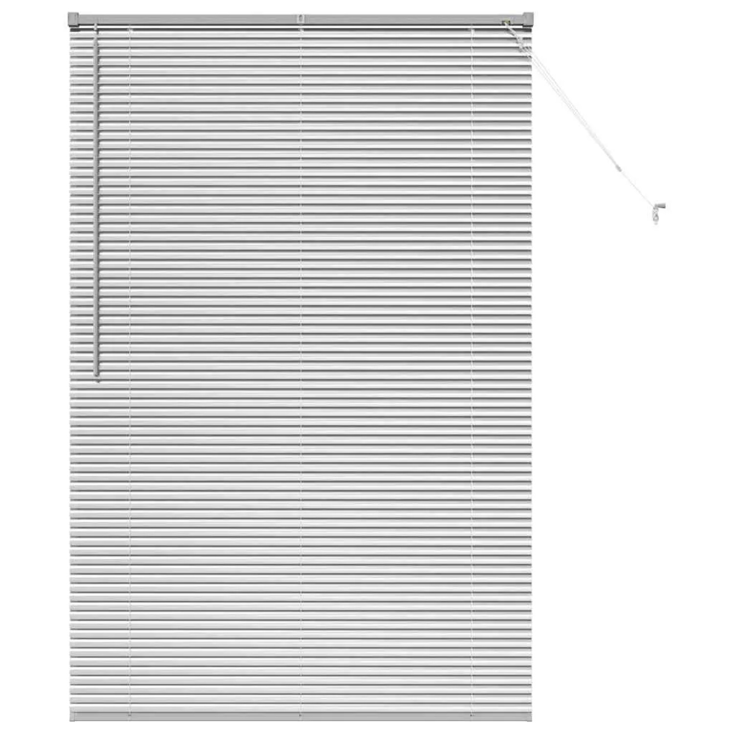 vidaXL Balkenjalousien mit Vorhängen Silber 175 x 115 cm Aluminium 42005925 günstig online kaufen