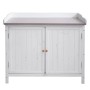 PROREGAL Gartenschrank Mit Arbeitsplatte 86x104x52cm Outdoor Tanne Holz Weiß_5