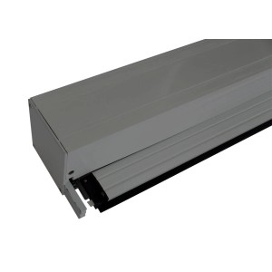 Detailaufnahme: MCW Seitenwand für Pergola L46, anthrazit, 3x4m. Terrassenüberdachung.