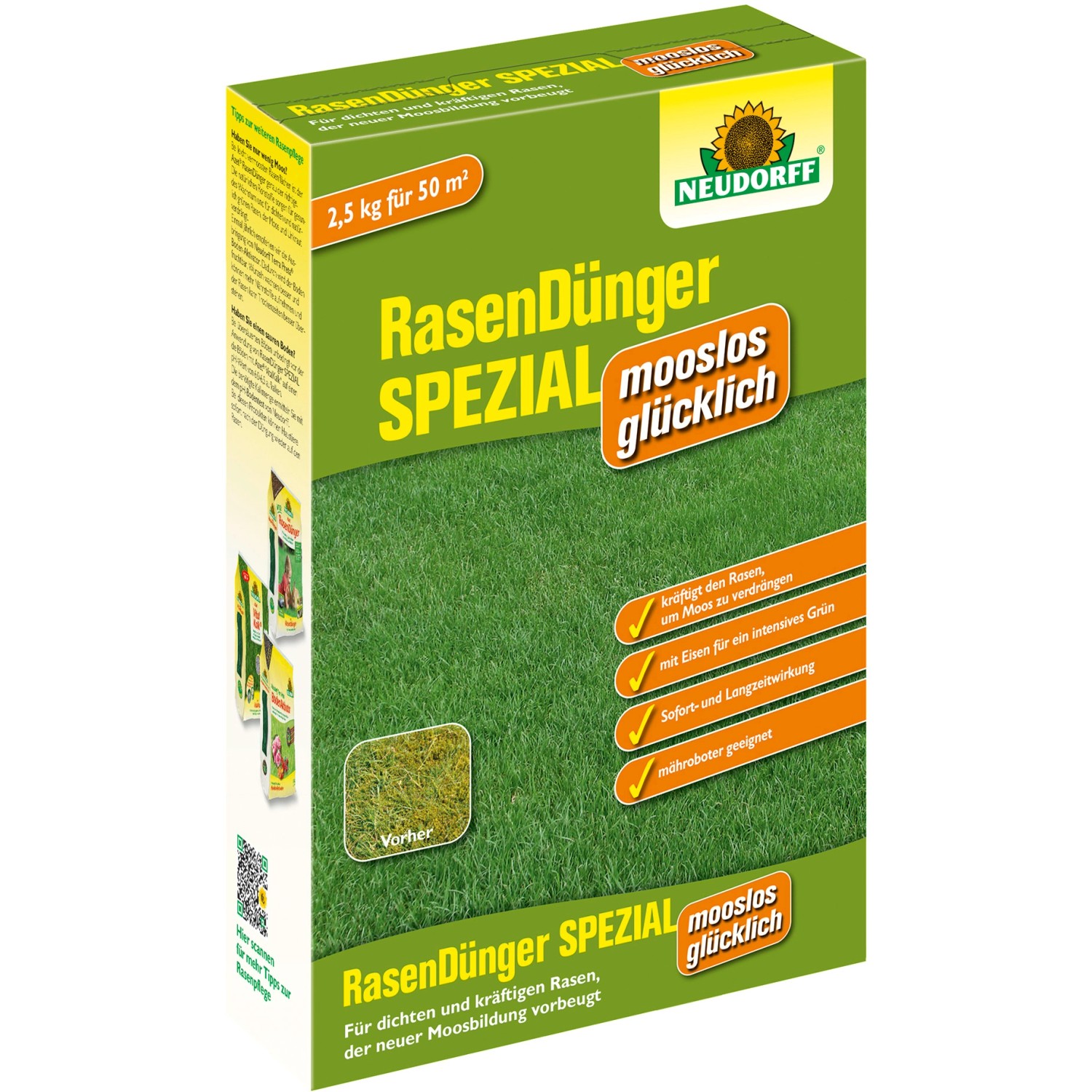 Neudorff Rasendünger Spezial mooslos glücklich 2,5 Kg