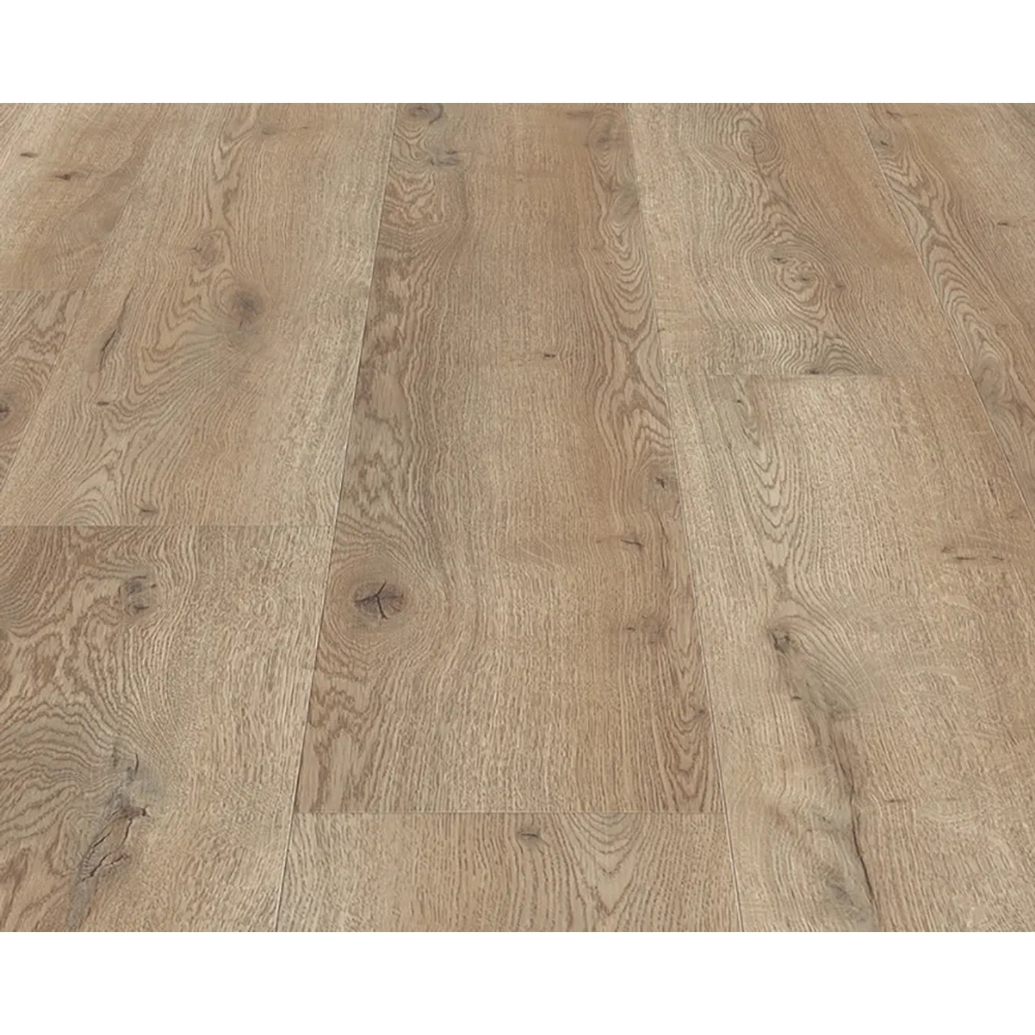 Living by Haro Designboden HydroStar Landhausdiele Eiche Palermo, Detailansicht der Holzstruktur.