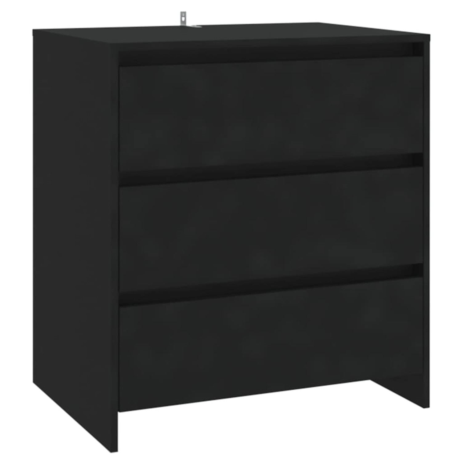 vidaXL Sideboard Schwarz 70x41x75 cm Holzwerkstoff 809747 günstig online kaufen