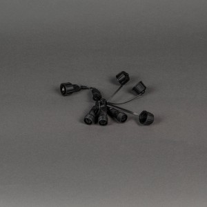 Konstsmide Verteilerkabel für Außen-Lichterketten, 1-in 3-out für 3 x 24-31V Transformatoranschluss.