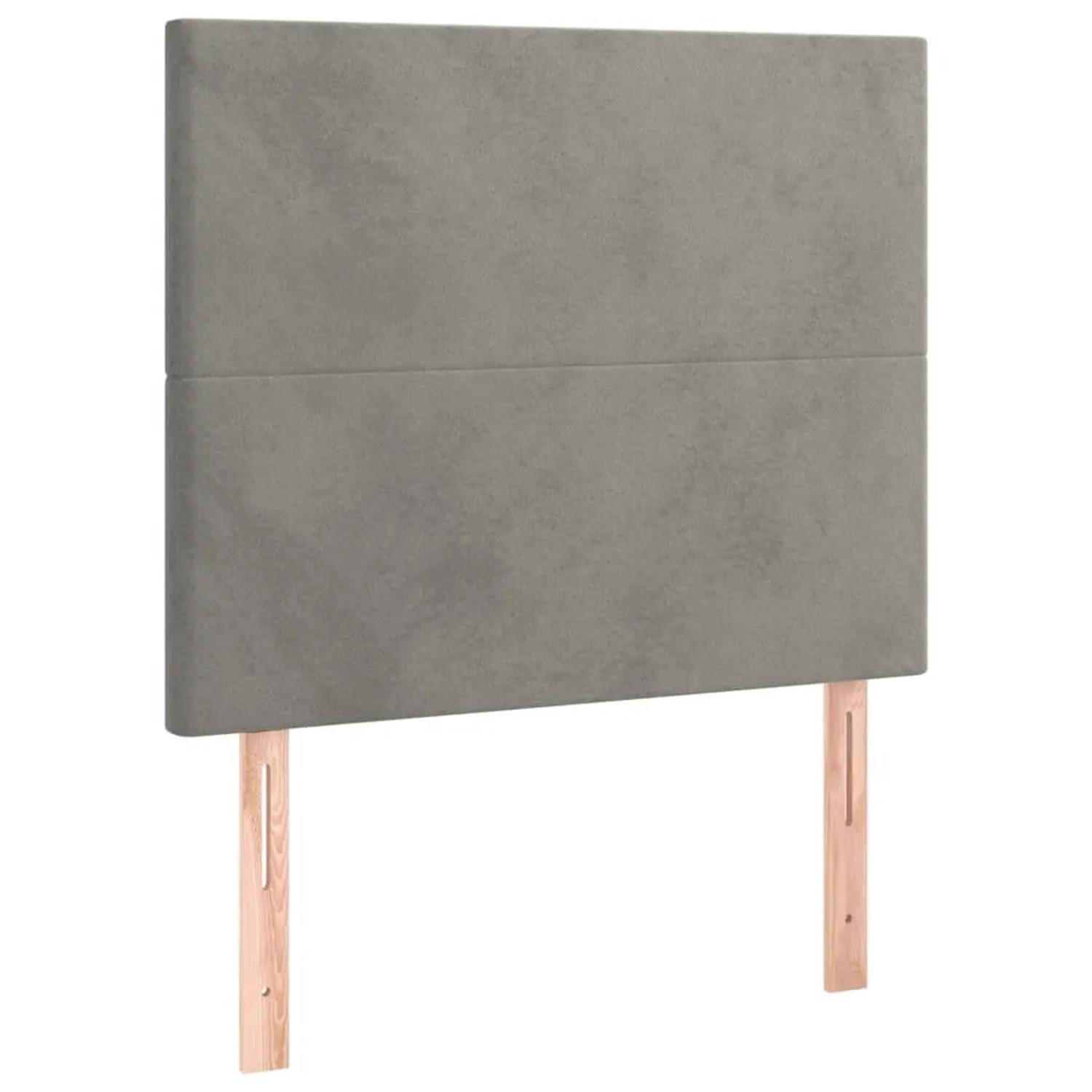 vidaXL Kopfteil Hellgrau 80x5x118/128 cm Samt 3116082