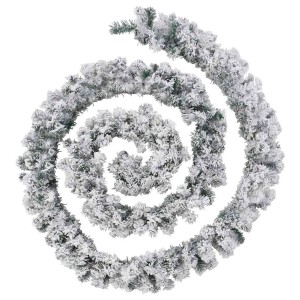 vidaXL Weihnachtsgirlande mit LED-Leuchten Grün 10 m PVC 4019670
