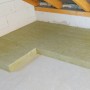 Rockwool Tegarock L Dachbodendämmung (60mm) auf einem Dachboden verlegt.