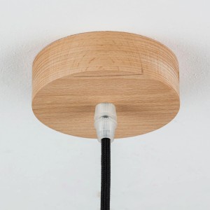 Orion Lightstyle Baldachin aus Holz (Natur, Ø 100mm) für Lampen und Leuchten.