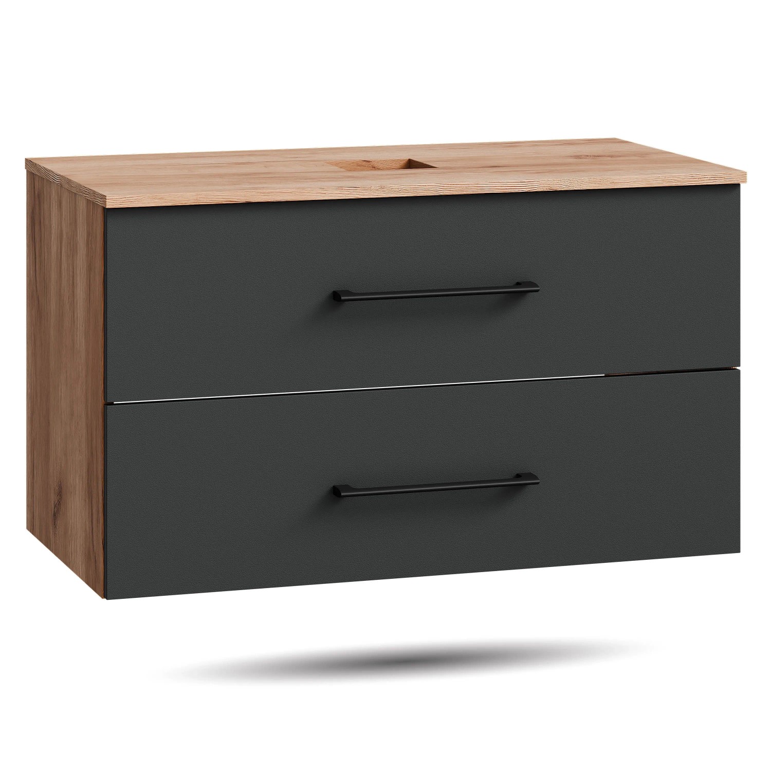 Planetmöbel LUX Waschtischunterschrank 90 cm ohne Waschbecken Soft Close