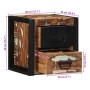vidaXL Nachttische 2 Stk Mehrfarbig 40x35x40 cm Altholz Massivholz 4015956_15