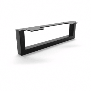 HEVVA Möbelbein GRAZ 10 cm Hoch 35 cm Tief 1 Stück Schwarz