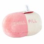 Coockoo Trappelkissen Chill Pill, weiß-rosa, für Katzen. Plüschkissen in Pillenform mit Katzenminze.