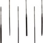 6-teiliges LUX Nadelfeilen Set, 160 mm, verschiedene Formen für präzise Feilarbeiten.