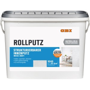 OBI Rollputz Konservierungsmittelfrei Weiß-Matt 10 l