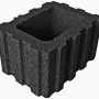 Anthrazit Pflanzstein (40x30x25cm) für Mauern und Hangbefestigungen.