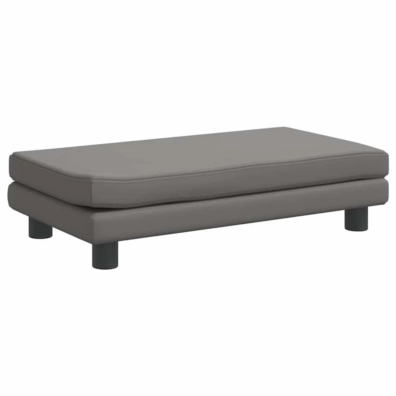 vidaXL Hundebett mit Verlängerung Grau 100x50x30 cm Kunstleder 172029_7