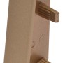 OBI Zwischenstück, Gold Matt, 2er-Pack für Sockelleisten, Zubehör für Laminat & Parkett.