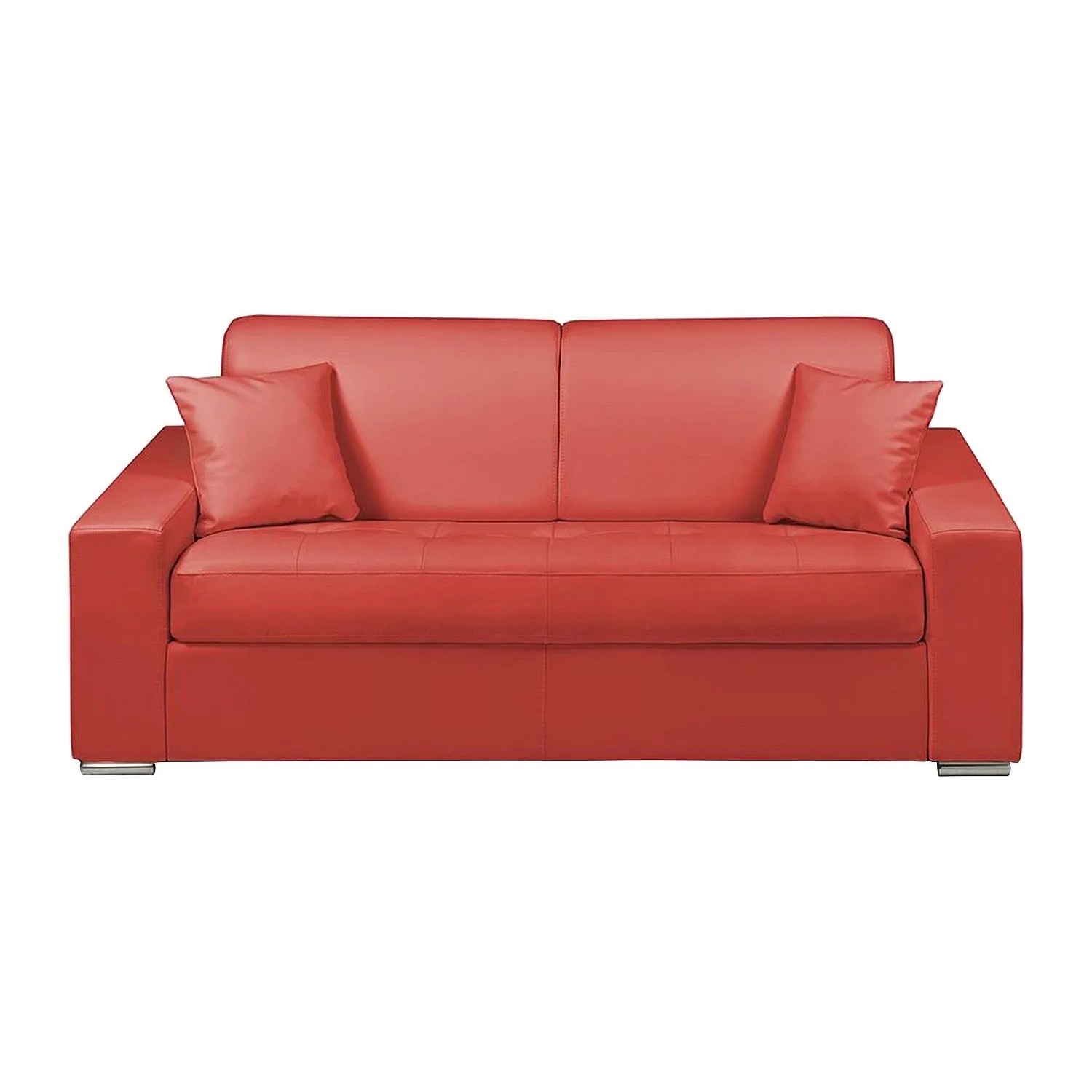 Vente-unique Schlafsofa Emir Rot 204 cm