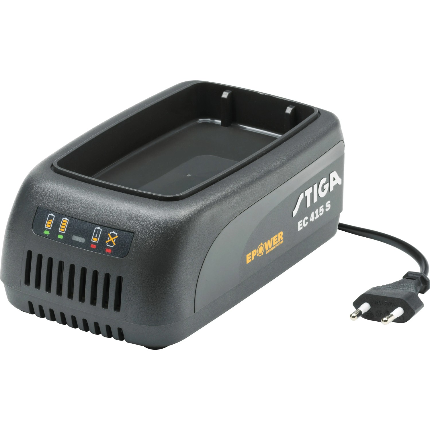 Chargeur Double Stiga EPower EC 415 D - 48V, 2Ah - Pour Batteries Série 500,700,900 - Prise EU
