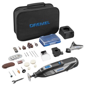 Dremel 8240 Akku-Multitool Set mit Zubehör, Aufsätzen und Tasche.