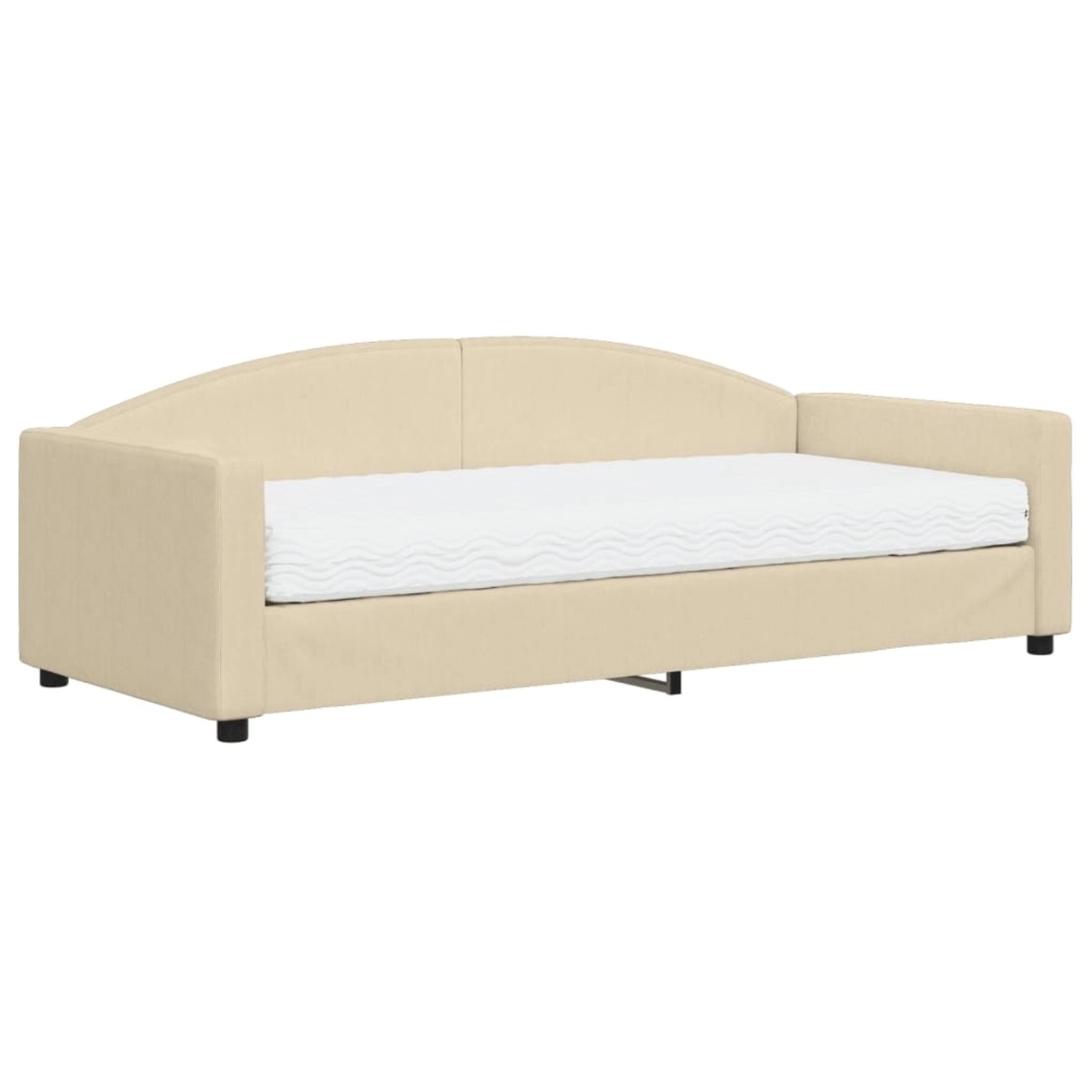 vidaXL Tagesbett mit Matratze Creme 90x200 cm Stoff1843254 günstig online kaufen