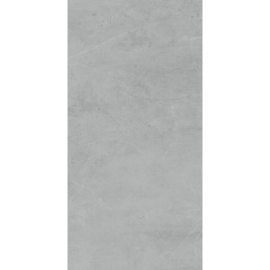 Click-Vinylboden Fliese Graz in Betonoptik, grau, mit integrierter Trittschalldämmung.