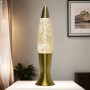 Goldene EASYLIGHT Lavalampe mit Glitzer, 40 cm hoch, für stimmungsvolle Beleuchtung.