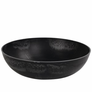 Schwarze, marmorierte Pflanzschale (30x9 cm) für den Außenbereich von matches21 HOME&HOBBY.