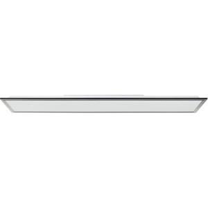 Rechteckige, schwarze LED-Deckenleuchte Briston, 100x25 cm, ideal für Flur und Gang.