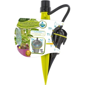 Iriso Tropfsystem für Blumentöpfe zur automatischen Bewässerung, gelb/schwarz.