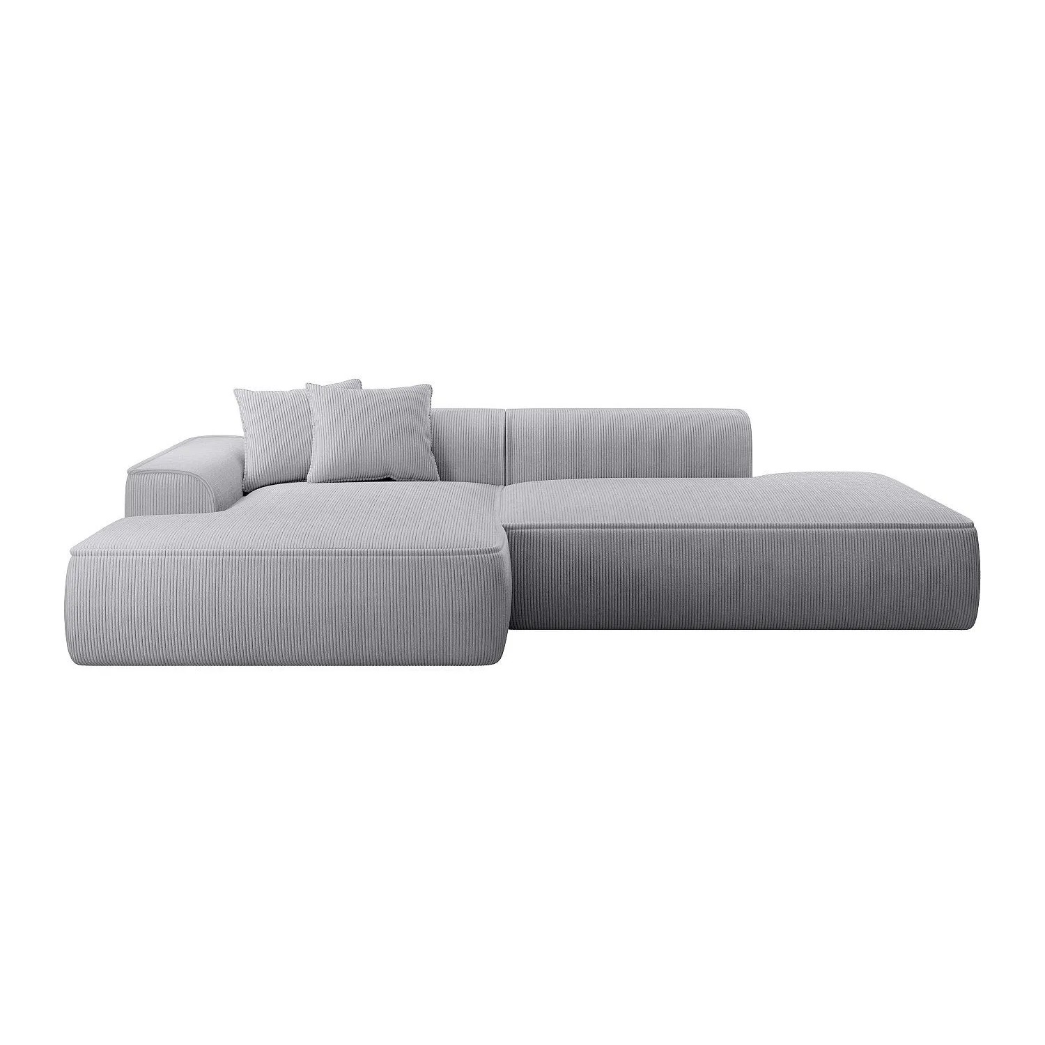 Vente-unique Sofa Ohne Schlafmöglichkeit Erynel Hellgrau 305 cm